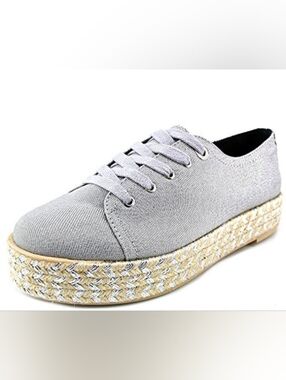 Circus by Sam Edelman BRANDON Silver Sneaker Espadrilles Women US 9 New Other